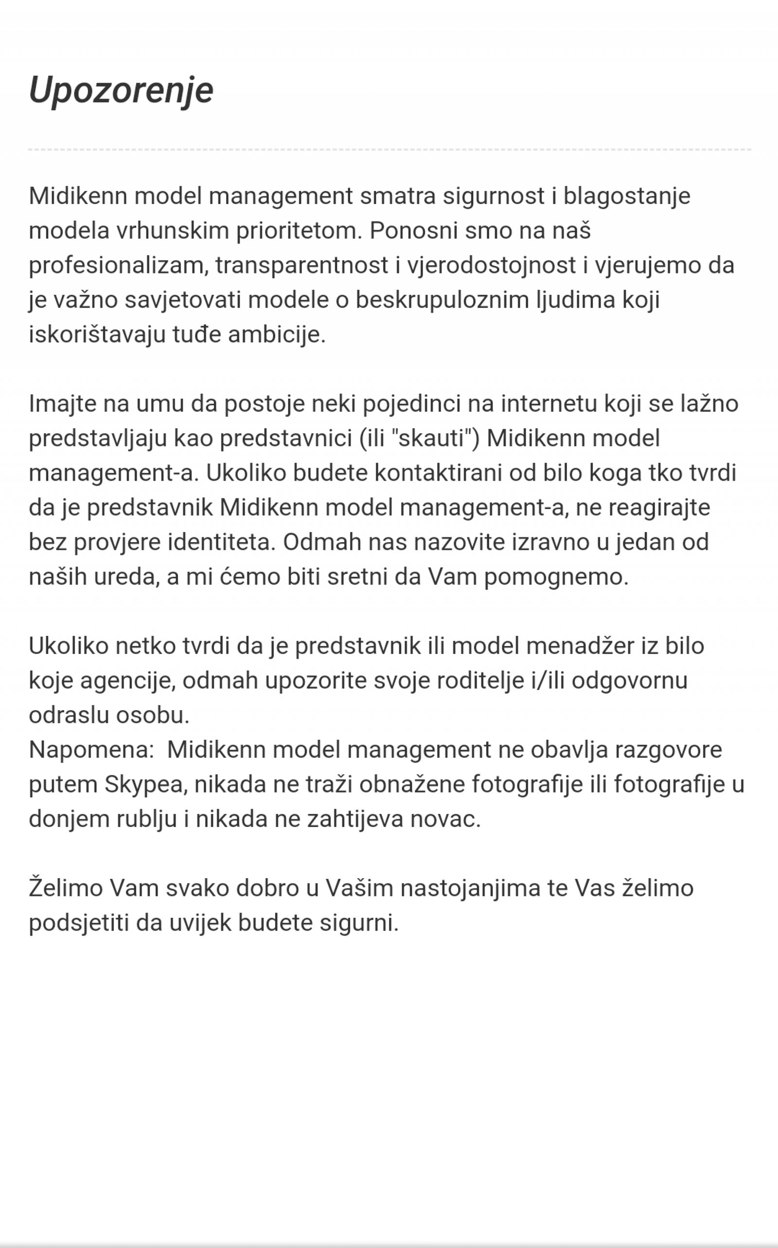 UPOZORENJE